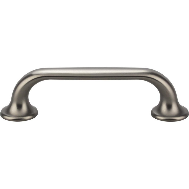 Top Knobs TK593AG Oculus Oval Pull 3 3/4 Inch (c-c) – Ash Gray from the Mercer collection