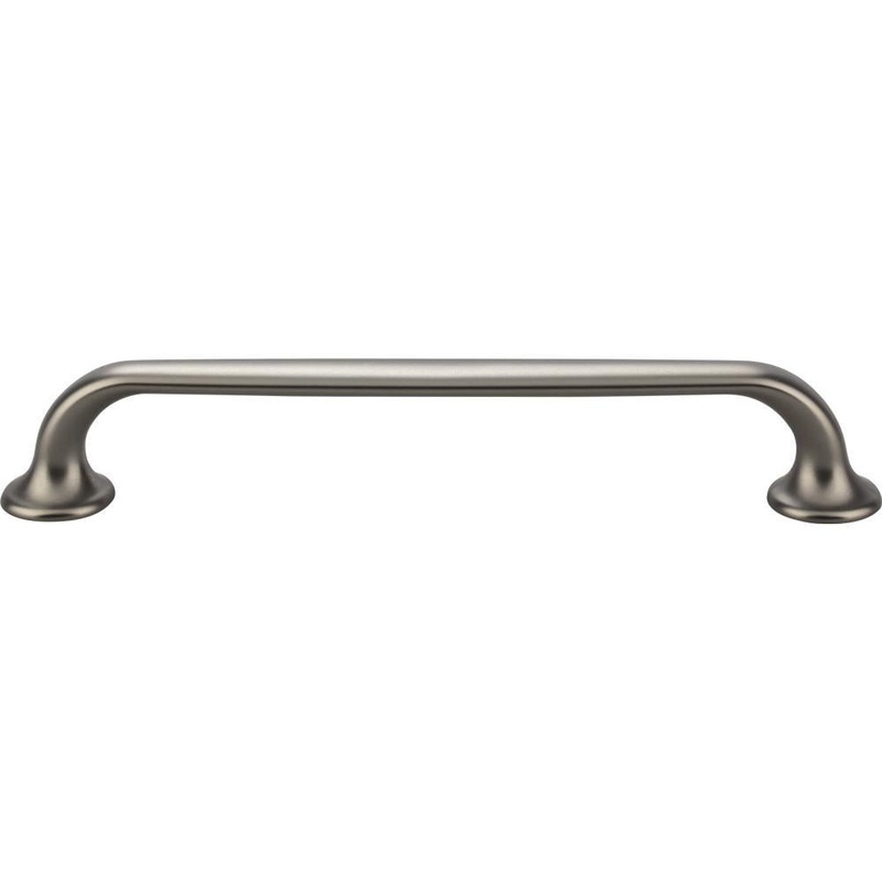 Top Knobs TK595AG Oculus Oval Pull 6 5/16 Inch (c-c) – Ash Gray from the Mercer collection