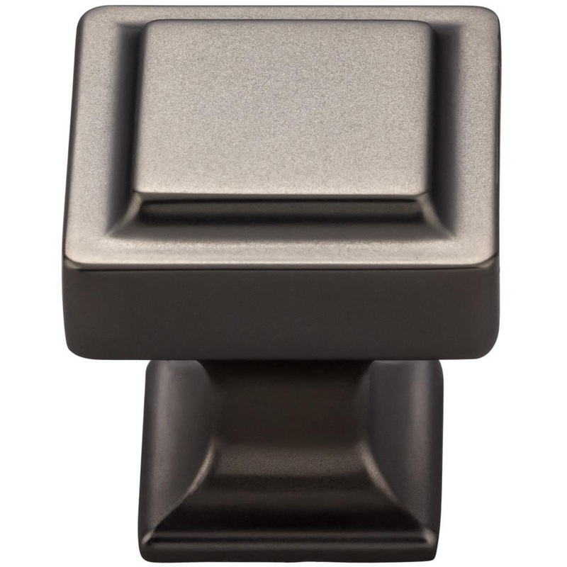 Top Knobs TK701AG Ascendra Knob 1 1/8 Inch – Ash Gray from the Transcend collection