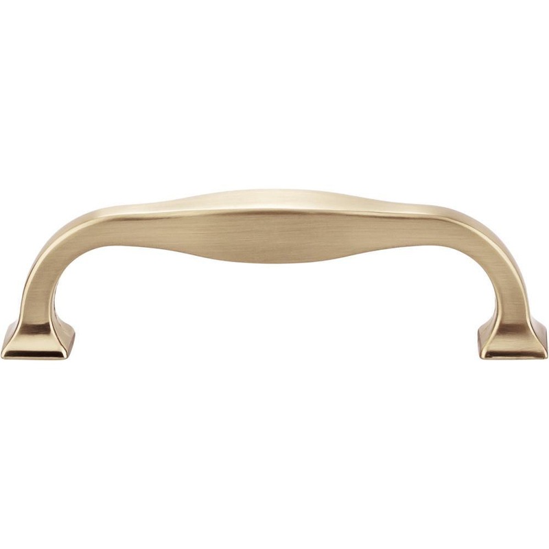 Top Knobs TK722HB Contour Pull 3 3/4 Inch (c-c) – Honey Bronze from the Transcend collection