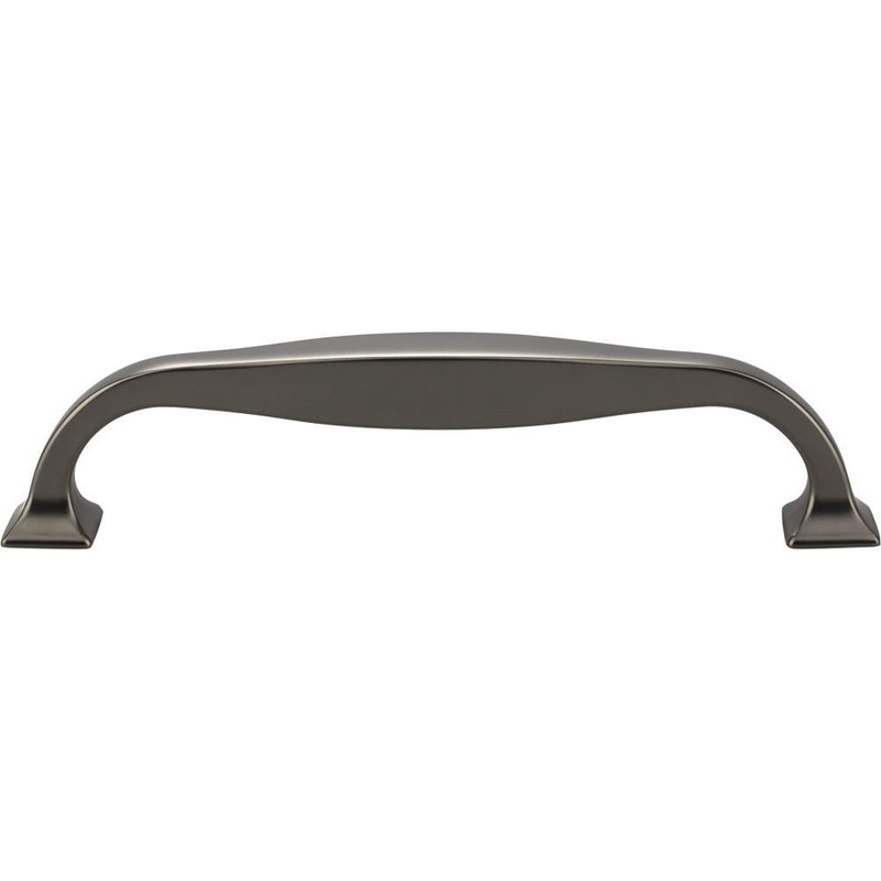 Top Knobs TK723AG Contour Pull 5 1/16 Inch (c-c) – Ash Gray from the Transcend collection
