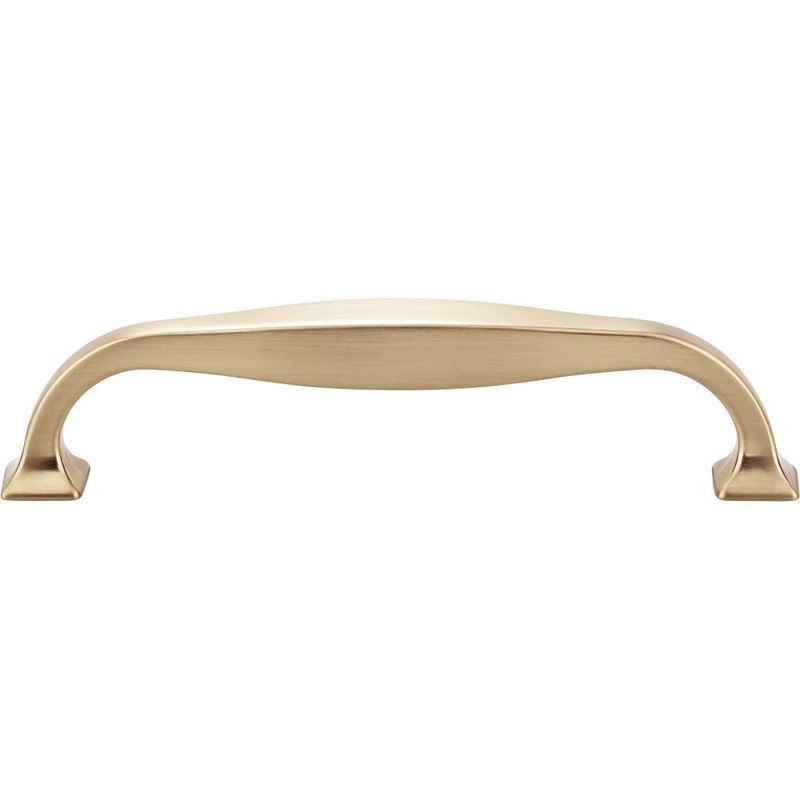 Top Knobs TK723HB Contour Pull 5 1/16 Inch (c-c) – Honey Bronze from the Transcend collection