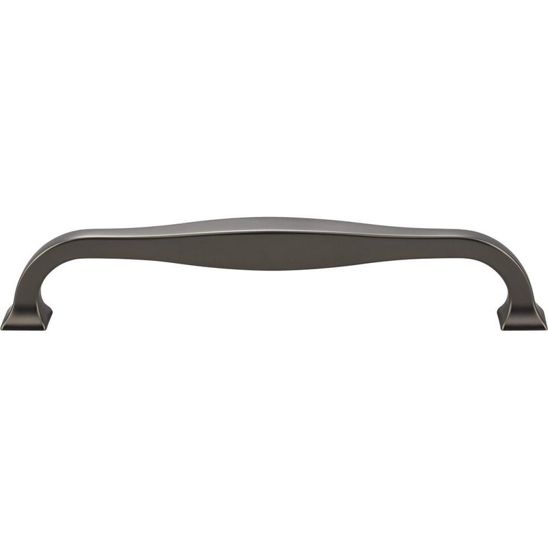 Top Knobs TK724AG Contour Pull 6 5/16 Inch (c-c) – Ash Gray from the Transcend collection