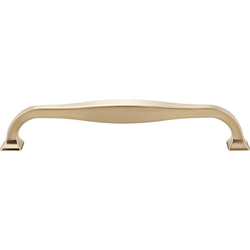 Top Knobs TK724HB Contour Pull 6 5/16 Inch (c-c) – Honey Bronze from the Transcend collection