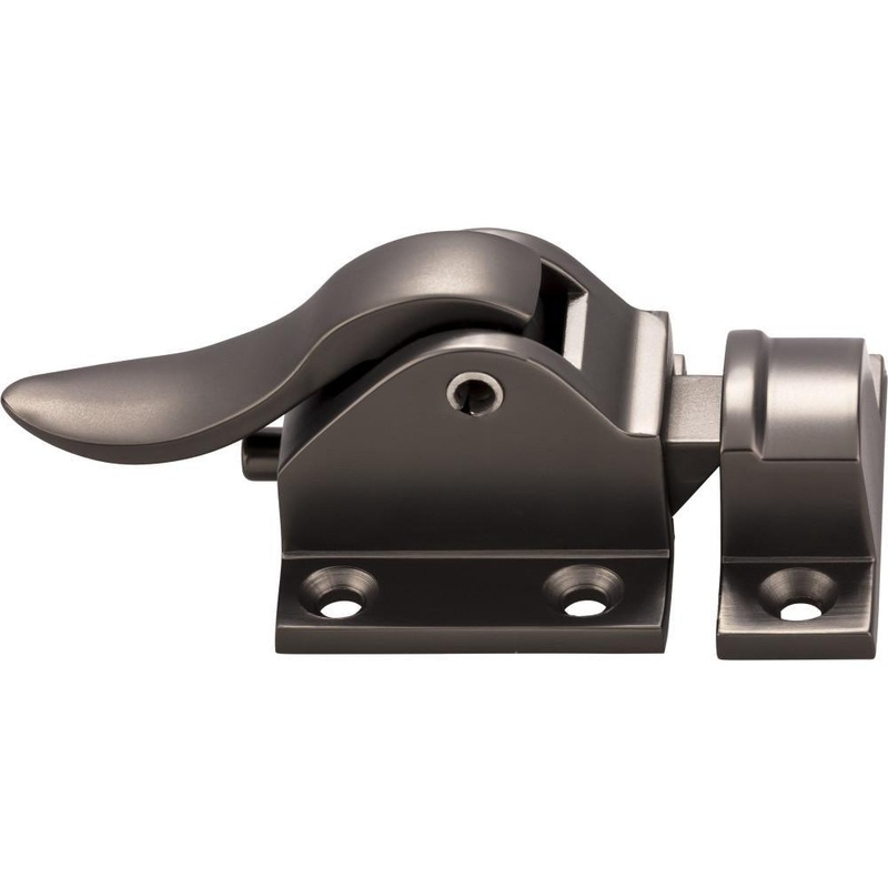 Top Knobs TK729AG Cabinet Latch 1 15/16 Inch – Ash Gray from the Transcend collection