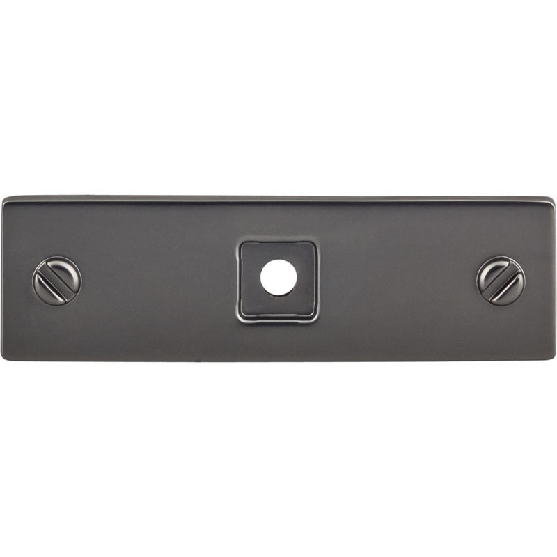 Top Knobs TK741AG Channing Backplate 3 Inch – Ash Gray from the Barrington collection