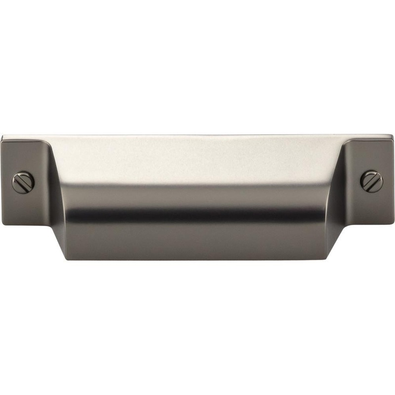 Top Knobs TK772AG Channing Cup Pull 2 3/4 Inch (c-c) – Ash Gray from the Barrington collection