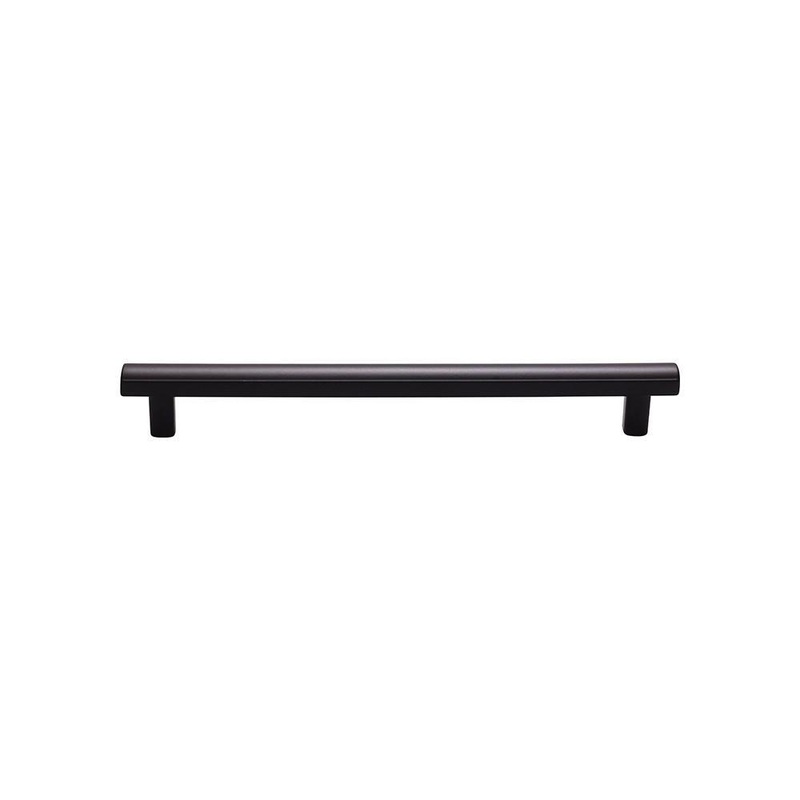 Top Knobs TK907BLK Hillmont Pull 7 9/16 Inch – Flat Black from the Lynwood collection