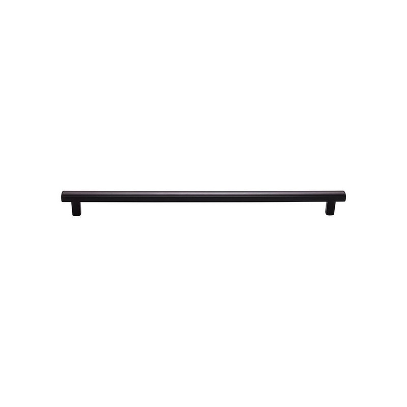 Top Knobs TK909BLK Hillmont Pull 12 Inch – Flat Black from the Lynwood collection