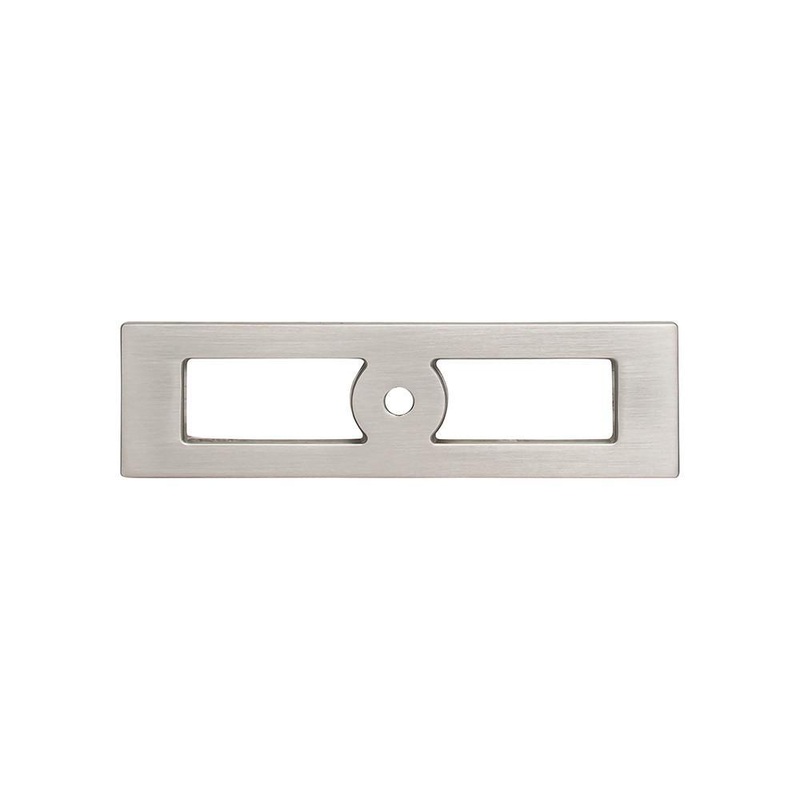 Top Knobs TK922BSN Hollin Knob Backplate 3 3/4 Inch – Brushed Satin Nickel from the Lynwood collection