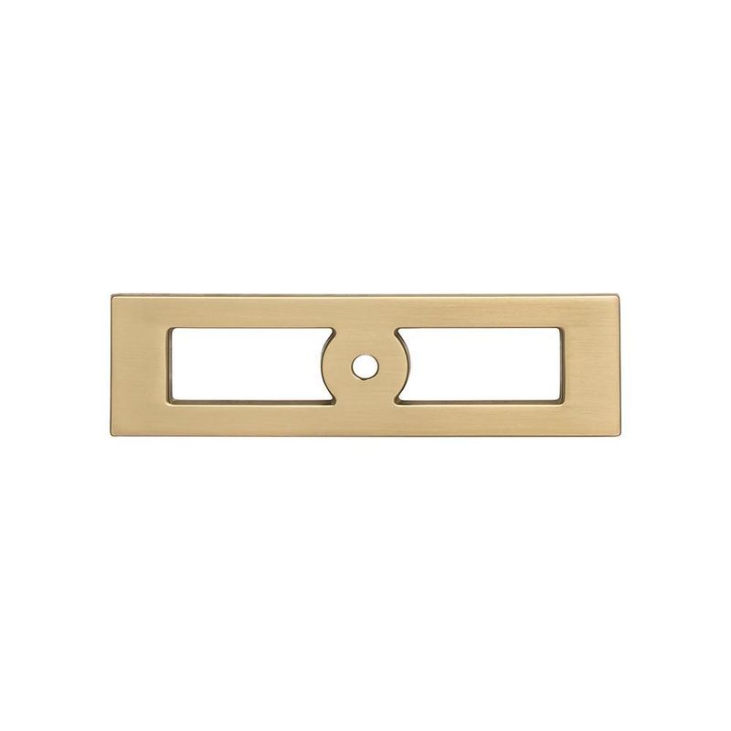Top Knobs TK922HB Hollin Knob Backplate 3 3/4 Inch – Honey Bronze from the Lynwood collection