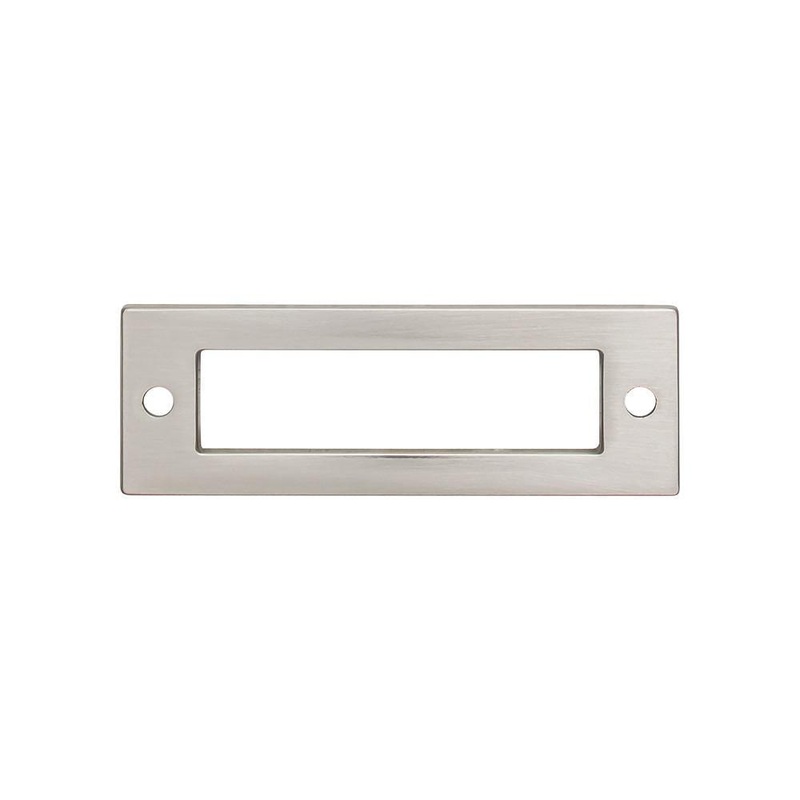 Top Knobs TK923AG Hollin Backplate 3 Inch – Ash Gray from the Lynwood collection
