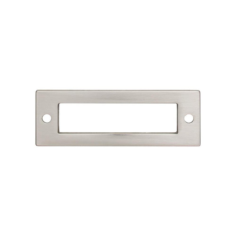 Top Knobs TK923BSN Hollin Backplate 3 Inch – Brushed Satin Nickel from the Lynwood collection
