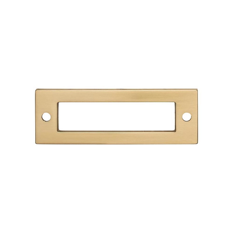 Top Knobs TK923HB Hollin Backplate 3 Inch – Honey Bronze from the Lynwood collection