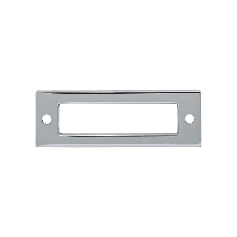 Top Knobs TK923PC Hollin Backplate 3 Inch – Polished Chrome from the Lynwood collection
