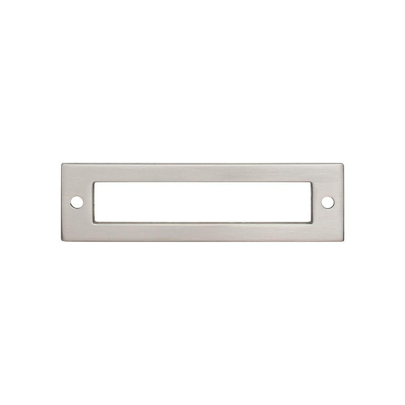Top Knobs TK924BSN Hollin Backplate 3 3/4 Inch – Brushed Satin Nickel from the Lynwood collection