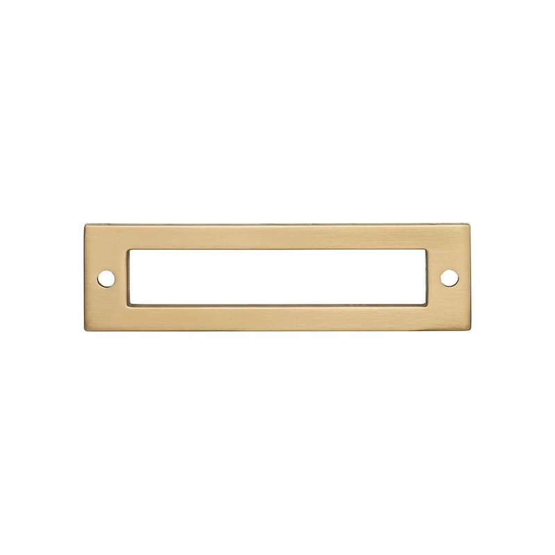 Top Knobs TK924HB Hollin Backplate 3 3/4 Inch – Honey Bronze from the Lynwood collection