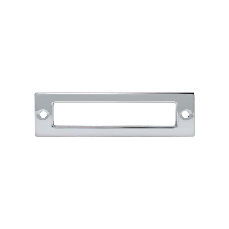 Top Knobs TK924PC Hollin Backplate 3 3/4 Inch – Polished Chrome from the Lynwood collection
