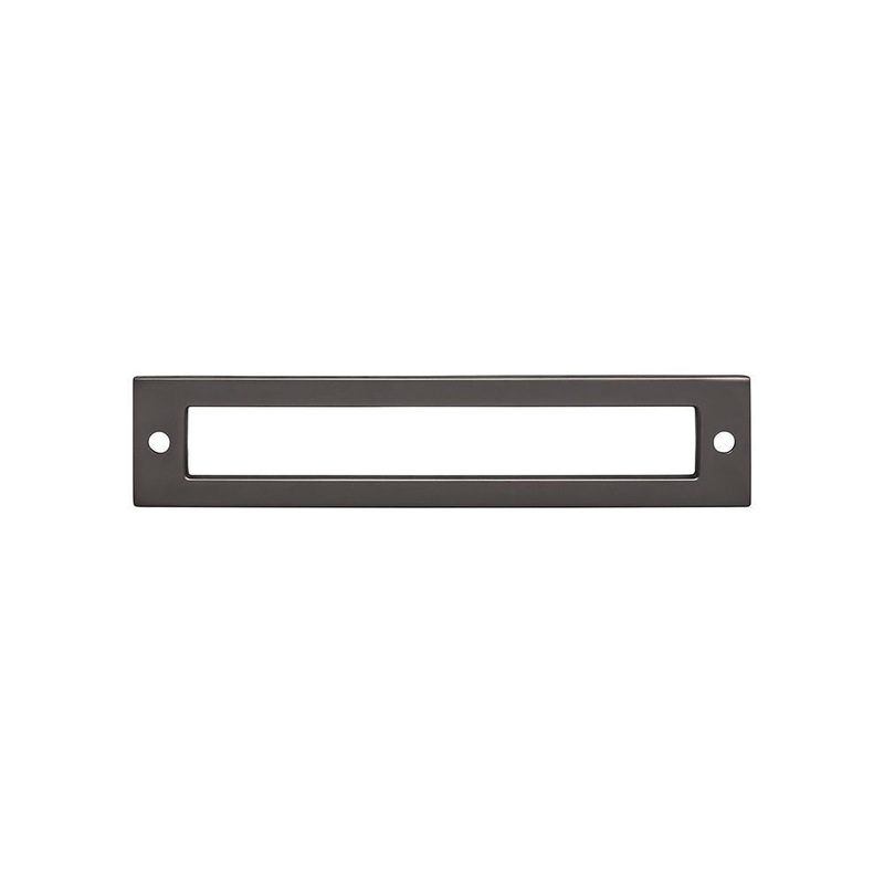 Top Knobs TK925AG Hollin Backplate 5 1/16 Inch – Ash Gray from the Lynwood collection