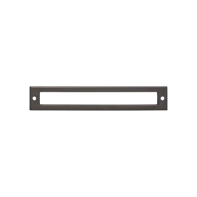 Top Knobs TK926AG Hollin Backplate 6 5/16 Inch – Ash Gray from the Lynwood collection