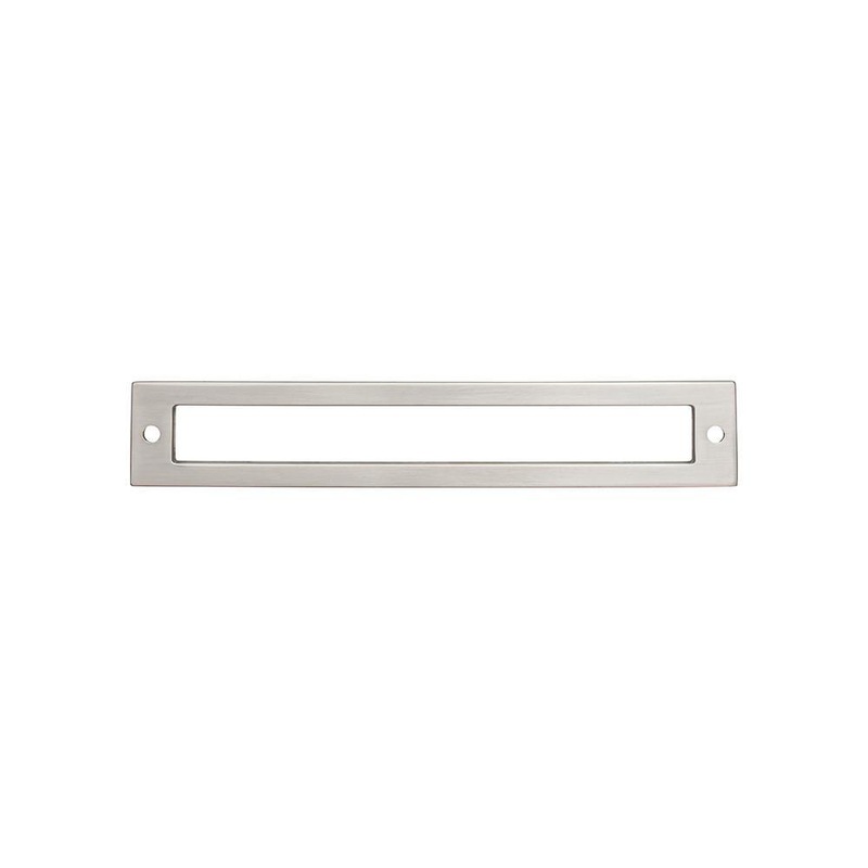 Top Knobs TK926BSN Hollin Backplate 6 5/16 Inch – Brushed Satin Nickel from the Lynwood collection