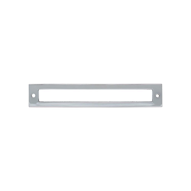 Top Knobs TK926PC Hollin Backplate 6 5/16 Inch – Polished Chrome from the Lynwood collection