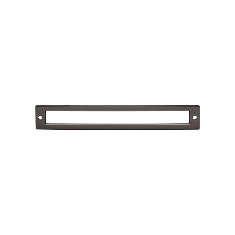 Top Knobs TK927AG Hollin Backplate 7 9/16 Inch – Ash Gray from the Lynwood collection