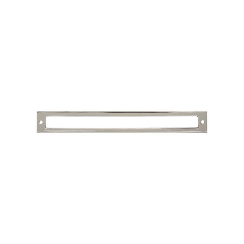 Top Knobs TK928PN Hollin Backplate 8 13/16 Inch – Polished Nickel from the Lynwood collection