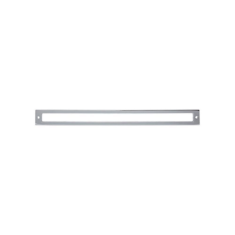 Top Knobs TK929PC Hollin Backplate 12 Inch – Polished Chrome from the Lynwood collection