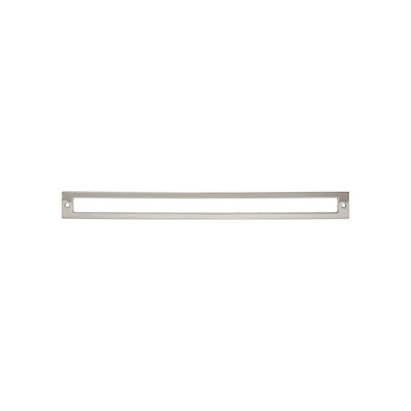 Top Knobs TK929PN Hollin Backplate 12 Inch – Polished Nickel from the Lynwood collection