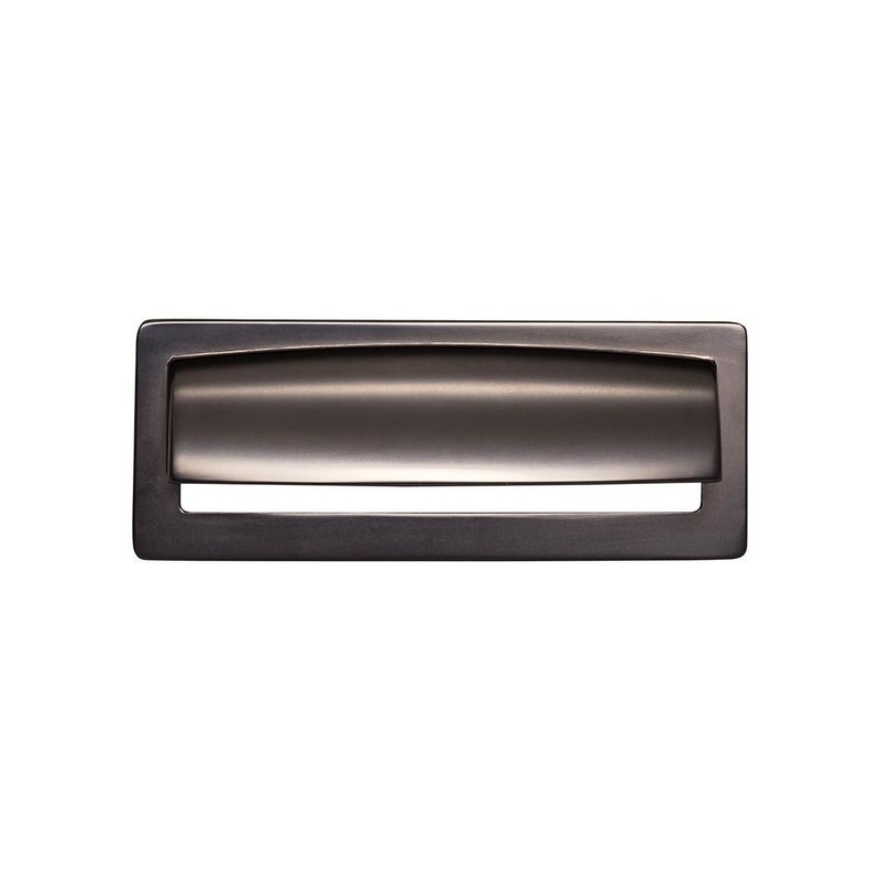 Top Knobs TK937AG Hollin Cup Pull 3 3/4 Inch – Ash Gray from the Lynwood collection