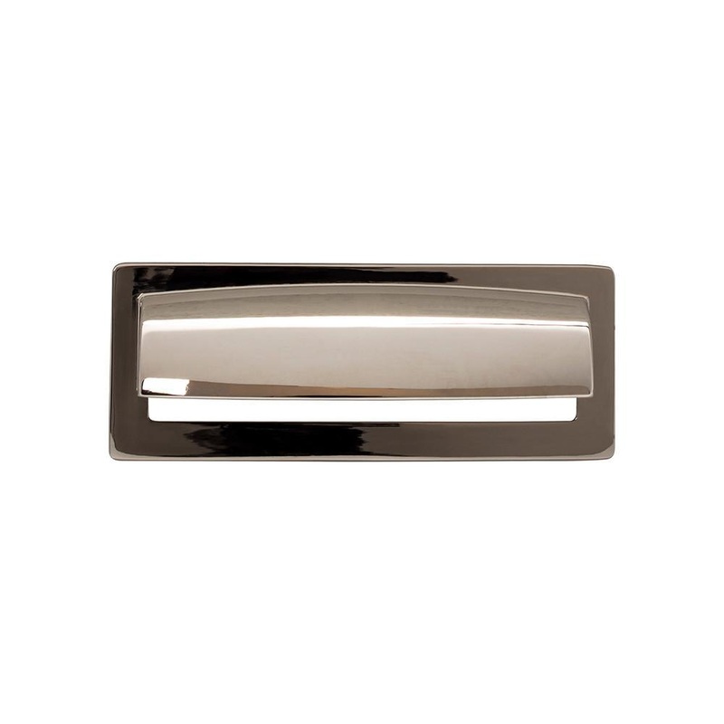 Top Knobs TK937PN Hollin Cup Pull 3 3/4 Inch – Polished Nickel from the Lynwood collection