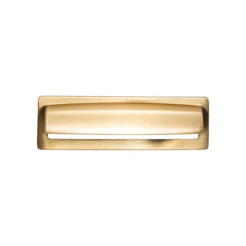 Top Knobs TK938HB Hollin Cup Pull 5 1/16 Inch – Honey Bronze from the Lynwood collection