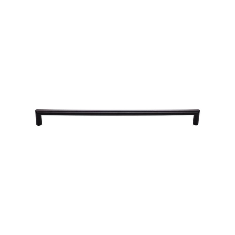 Top Knobs TK946BLK Kinney Pull 12 Inch – Flat Black from the Lynwood collection