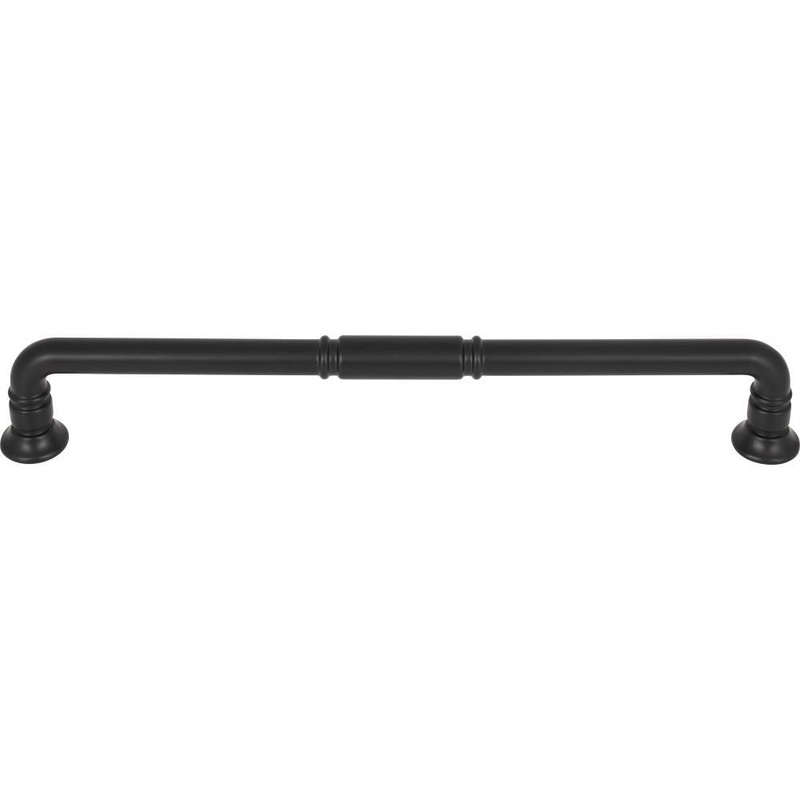 Top Knobs TK1008BLK Kent Appliance Pull 12 Inch – Flat Black from the Grace collection