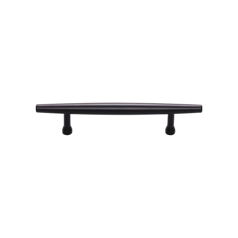 Top Knobs TK963BLK Allendale Pull 3 3/4 Inch – Flat Black from the Lynwood collection