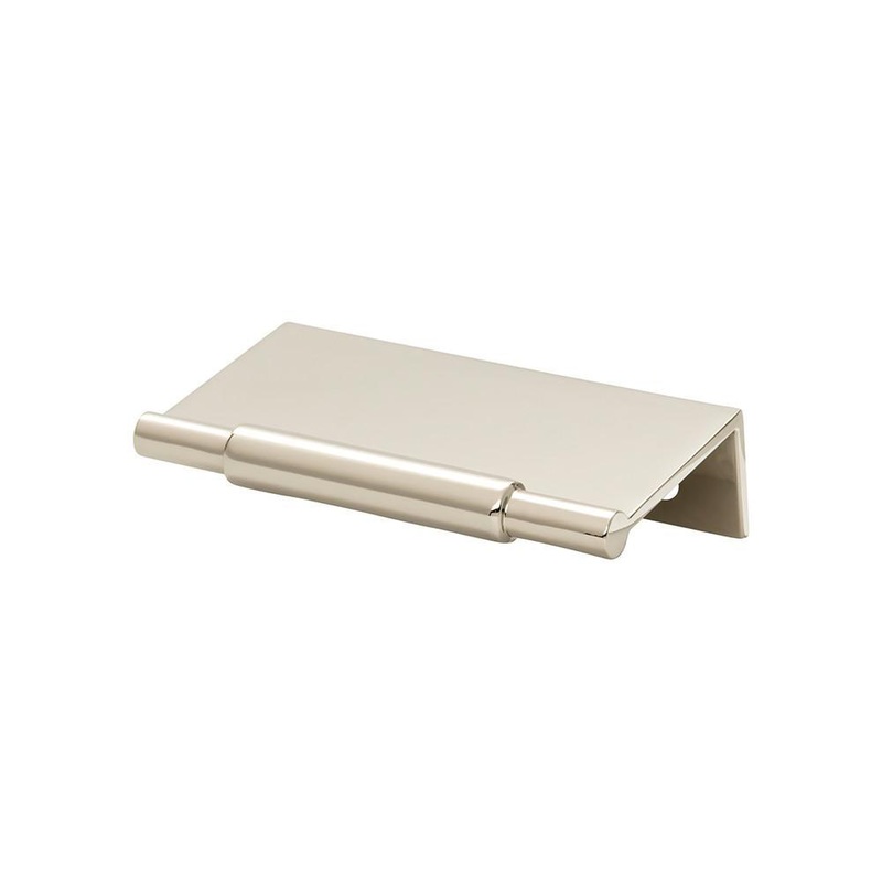 Top Knobs TK970PN Crestview Tab Pull 3 Inch – Polished Nickel from the Lynwood collection