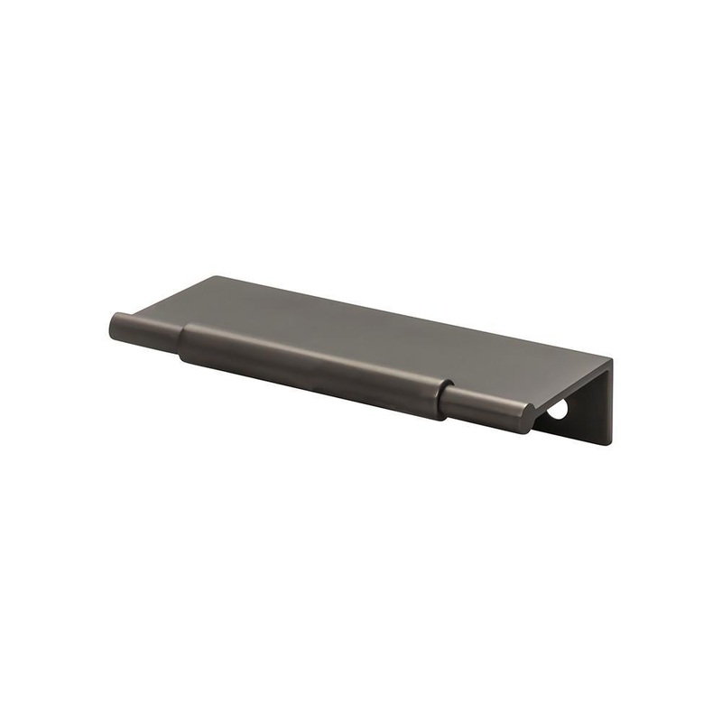 Top Knobs TK971AG Crestview Tab Pull 4 Inch – Ash Gray from the Lynwood collection