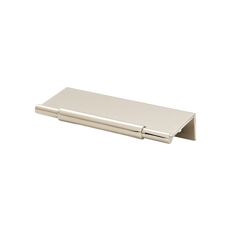 Top Knobs TK971PN Crestview Tab Pull 4 Inch – Polished Nickel from the Lynwood collection
