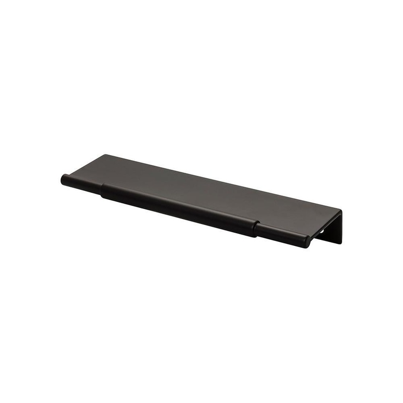 Top Knobs TK972BLK Crestview Tab Pull 6 Inch – Flat Black from the Lynwood collection