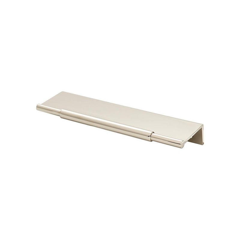 Top Knobs TK972PN Crestview Tab Pull 6 Inch – Polished Nickel from the Lynwood collection