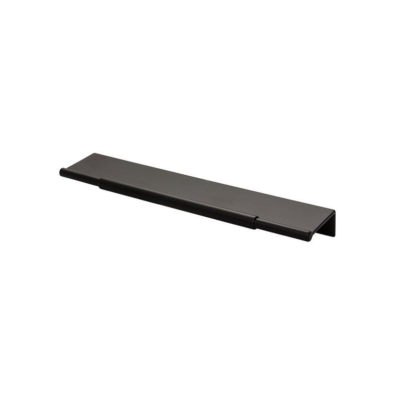 Top Knobs TK973BLK Crestview Tab Pull 8 Inch – Flat Black from the Lynwood collection