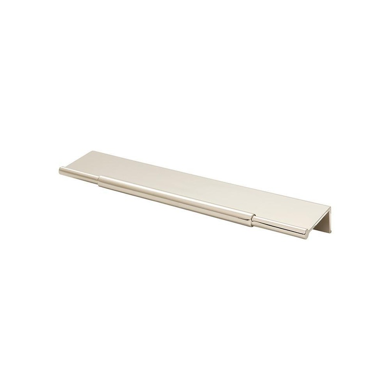 Top Knobs TK973PN Crestview Tab Pull 8 Inch – Polished Nickel from the Lynwood collection