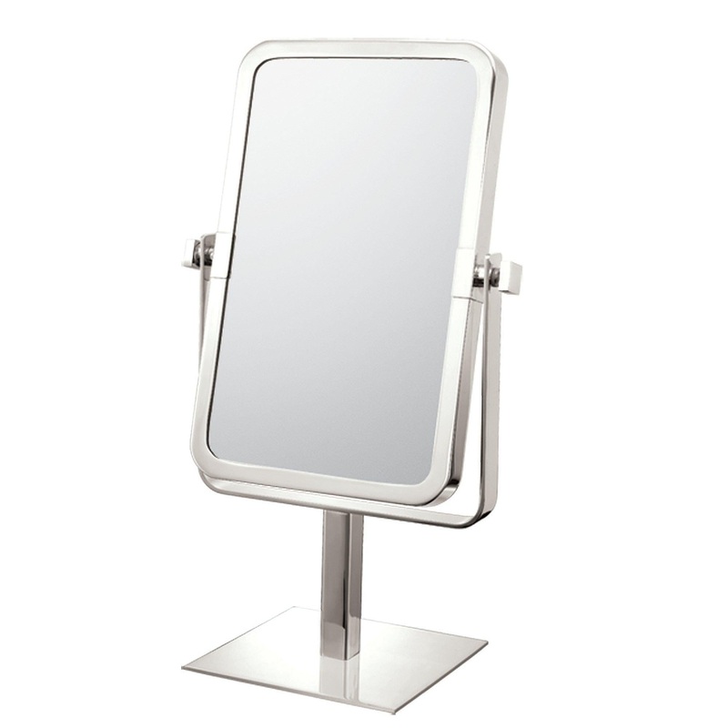 80673 3X/1X Rectangular Double-sided Non-lighted Freestanding Mirror
