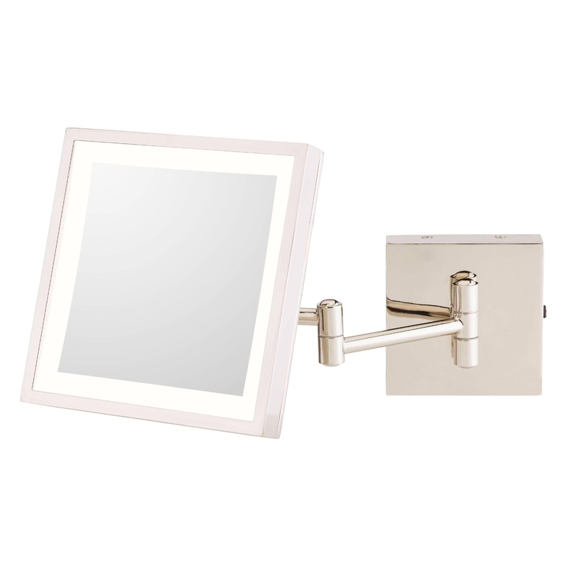 913-55-83 Single-Sided 3X LED Square Wall Mirror