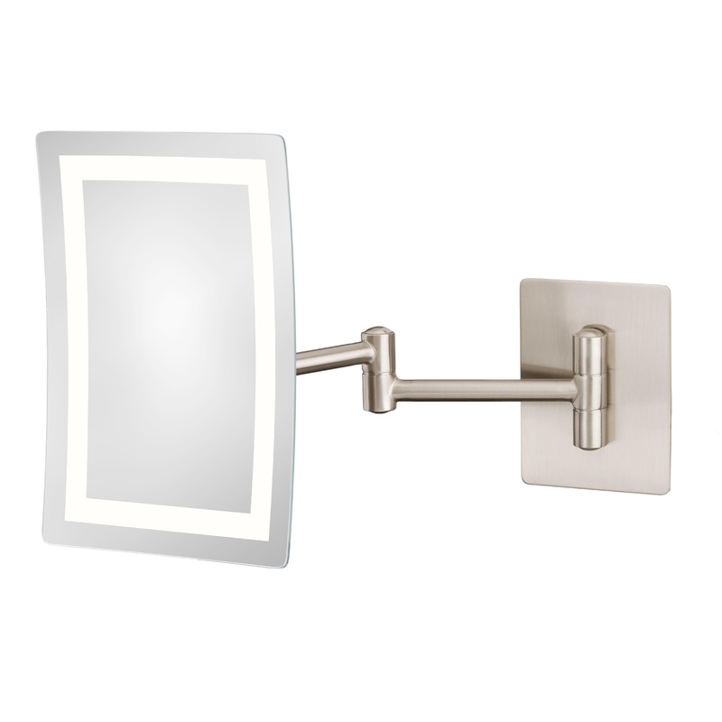 949-2-73HW Single-Sided 3X Rectangular Switchable LED Hardwire Wall Mirror