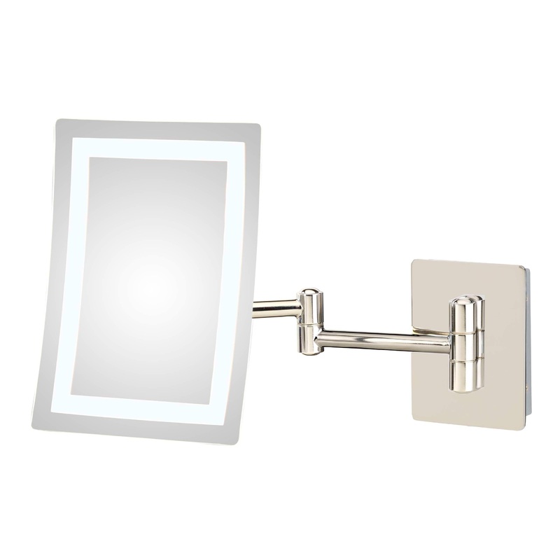 949-2-83HW Single-Sided 3X Rectangular Switchable LED Hardwire Wall Mirror