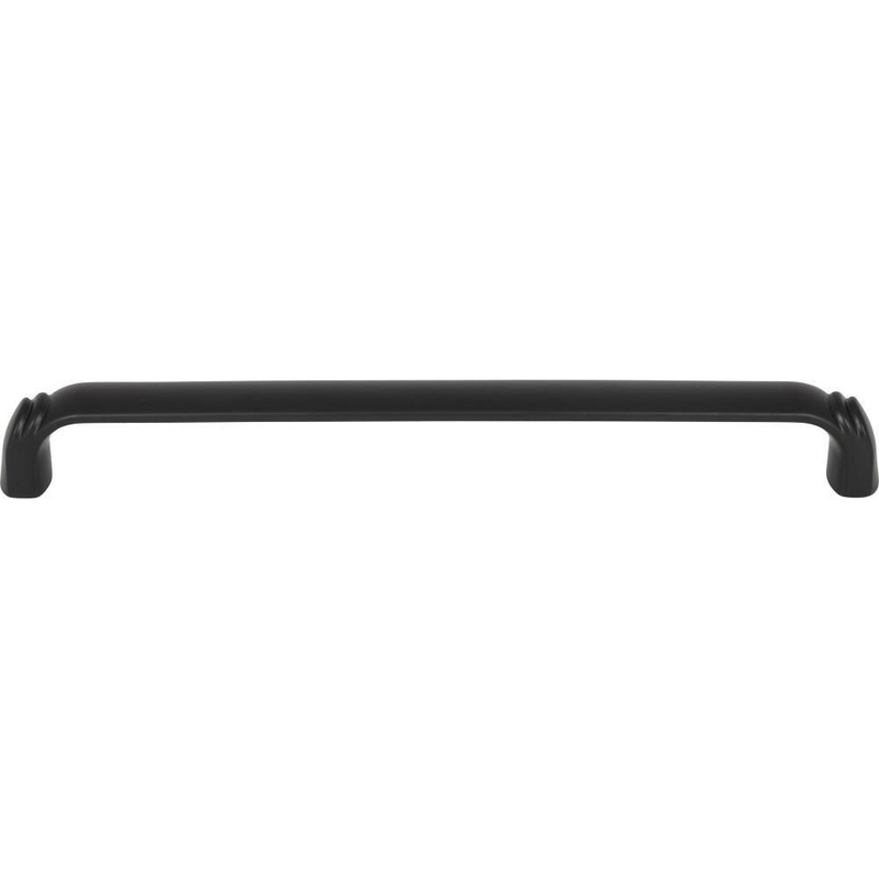Top Knobs TK1037BLK Pomander Appliance Pull 12 Inch – Flat Black from the Grace collection
