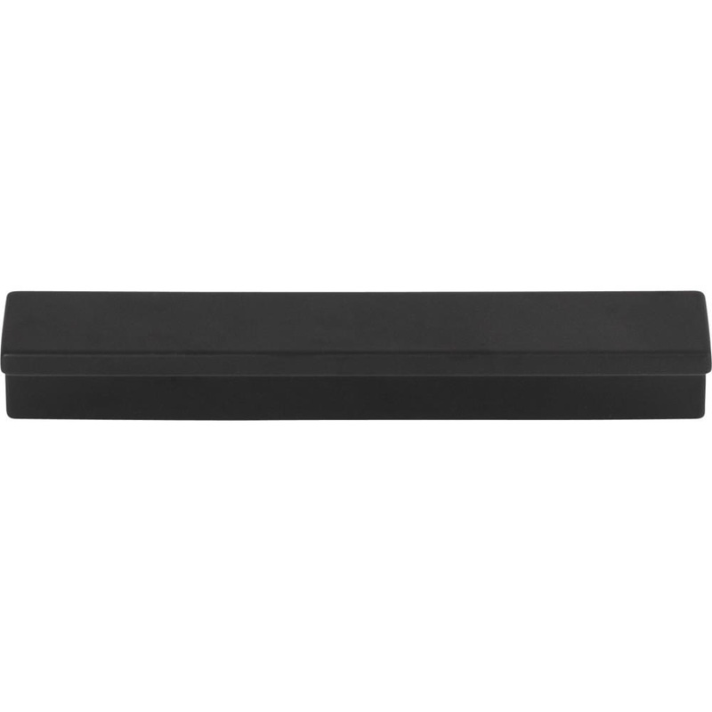 Top Knobs TK1041BLK Minetta Tab Pull 3 3/4 Inch – Flat Black from the Grace collection