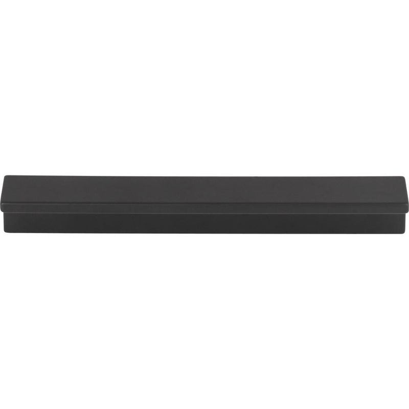Top Knobs TK1042BLK Minetta Tab Pull 5 1/16 Inch – Flat Black from the Grace collection